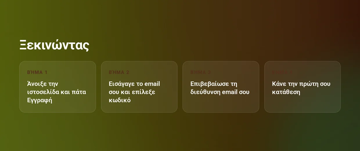 Διάβασε τα βήματα εγγραφής